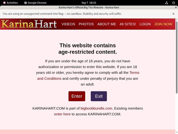 Account For Karinahart.com Free