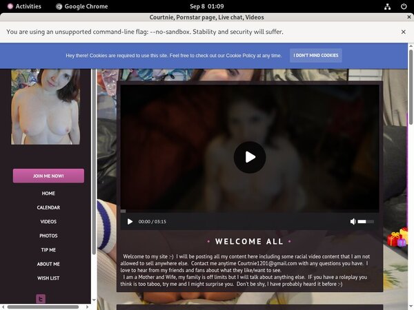 Courtnie.modelcentro.com Bondage