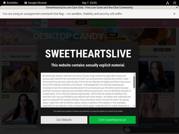 Discount Code Sweetheartslive.com