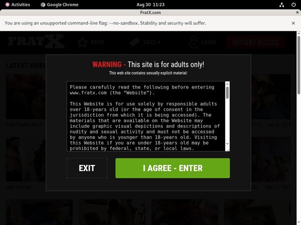 Fraternityx.com Working Pass Fraternityx.com Working Pass