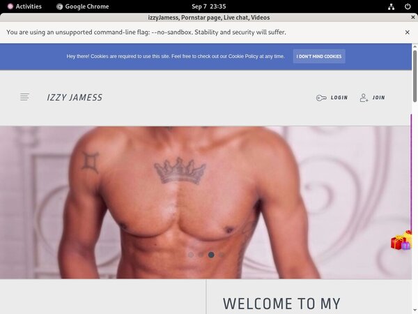Gratis Izzyjamess.modelcentro.com Konto