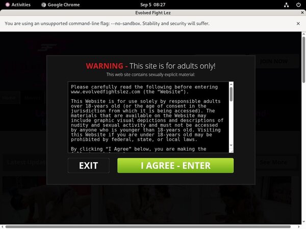 Login Evolvedfightslez.com Free Trial