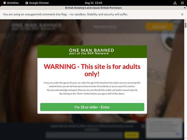 One Man Banned Free Trial Tour