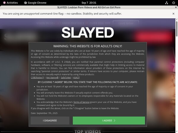 Slayed.com With Maestro Card