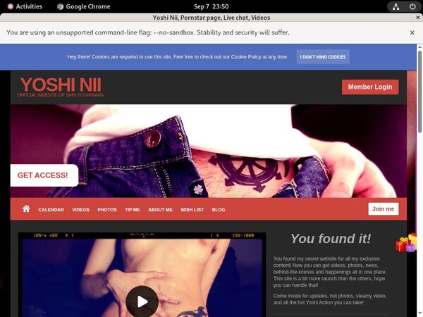 YoshiNii Logins 2018