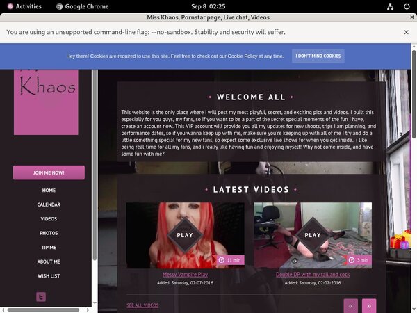Miss Khaos Id Password